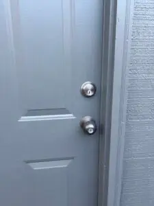 Deadbolt Installation on Metal Door in Topeka