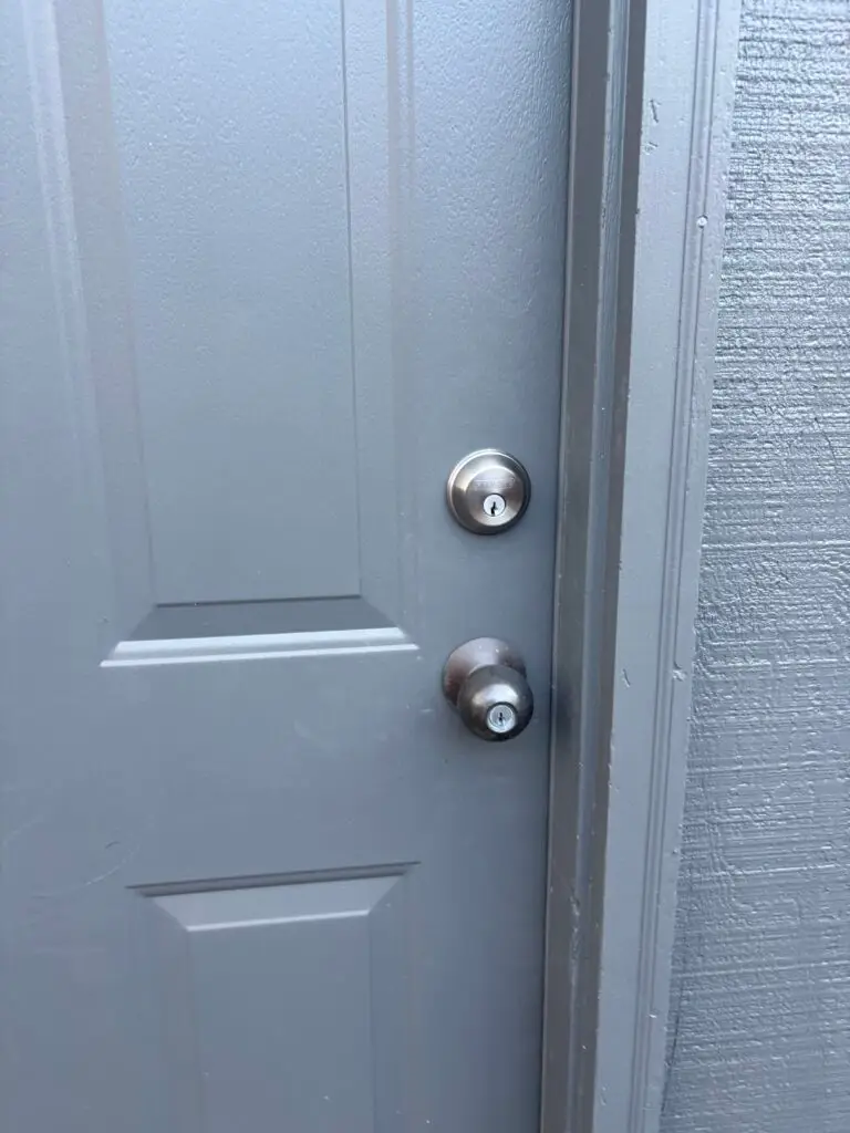 Deadbolt Installation on Metal Door in Topeka